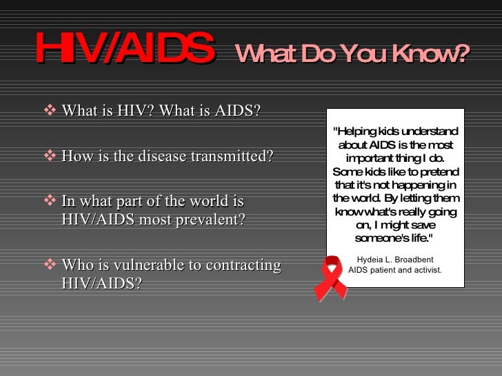 hiv aids ppt presentation